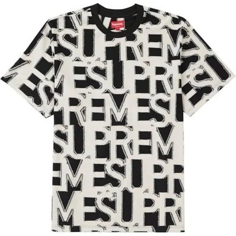 Supreme Spellout S/S Top Black Size XL SS20 In Hand New Rare HTF! - Picture 1 of 7